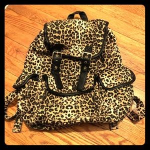 Leopard Print Back Pack